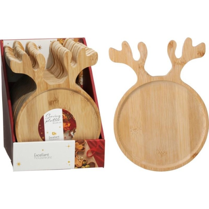 VASSOIO LEGNO CORNA ALCE H.25